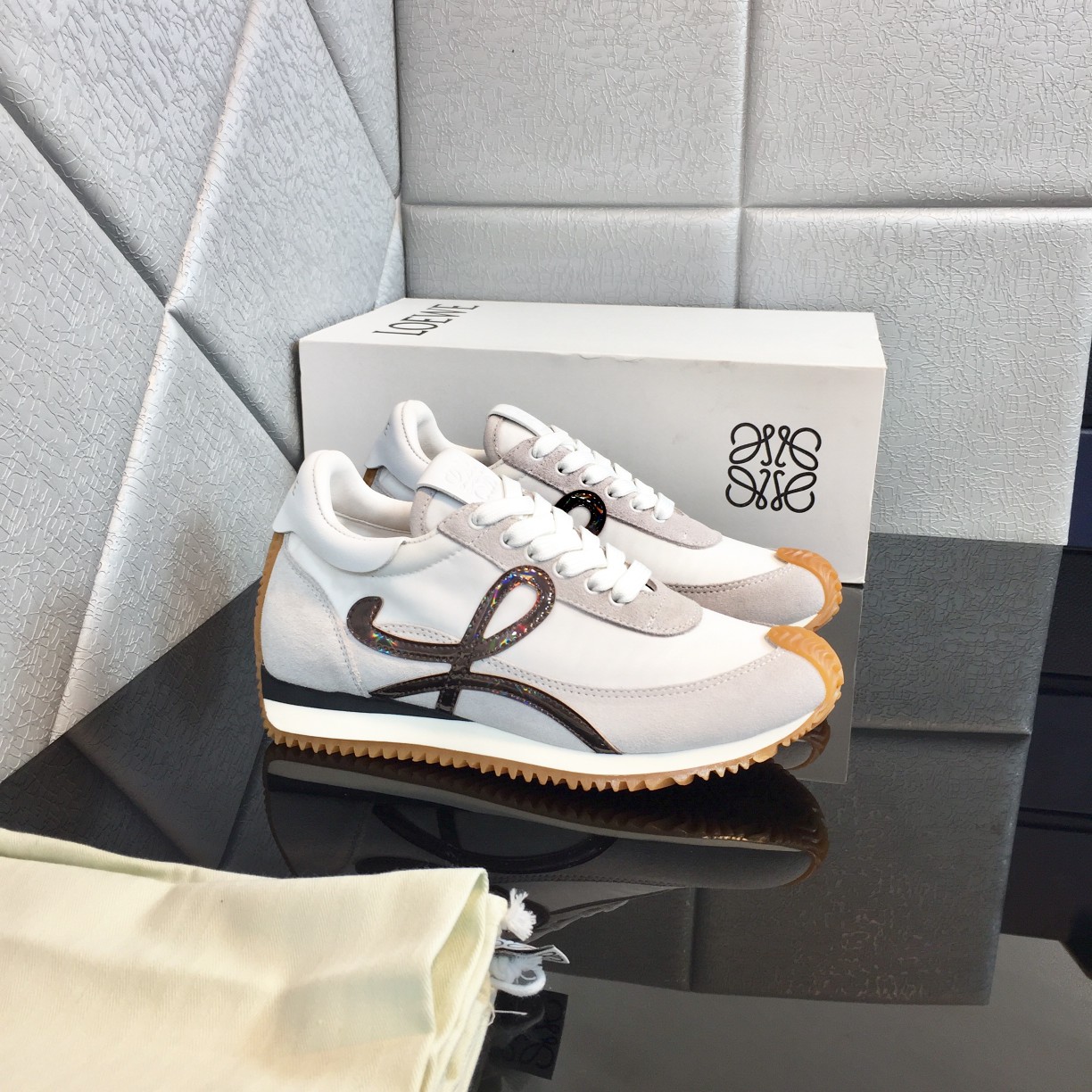 Loewe Flow Runner In Calfskin - FashionPlug