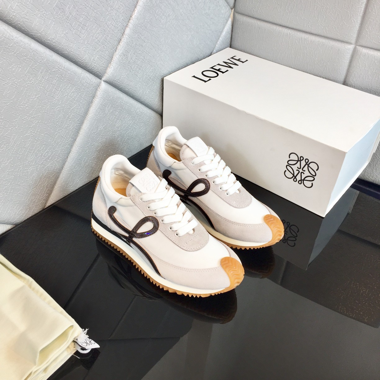 Loewe Flow Runner In Calfskin - FashionPlug
