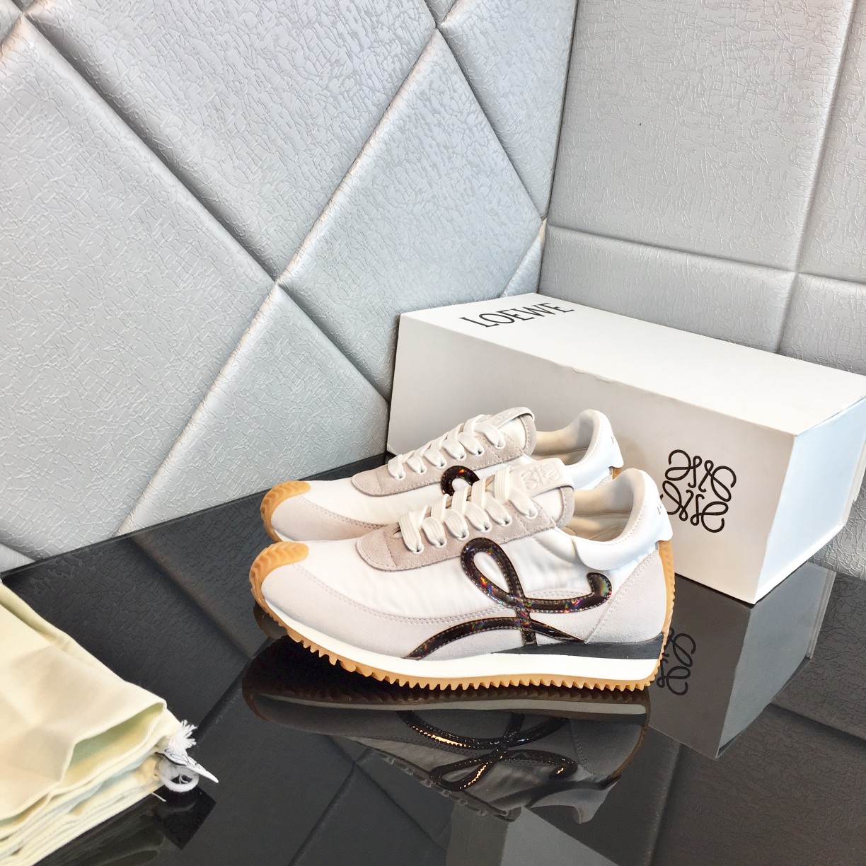 Loewe Flow Runner In Calfskin - FashionPlug