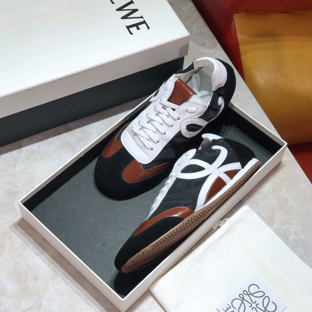 Loewe Ballet Runner In Nylon And Calfskin - FashionPlug