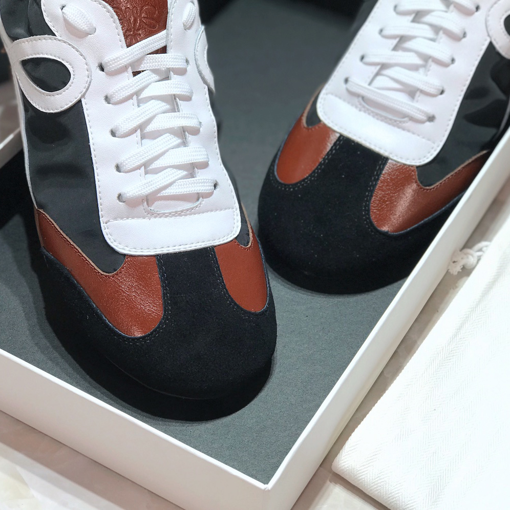 Loewe Ballet Runner In Nylon And Calfskin - FashionPlug