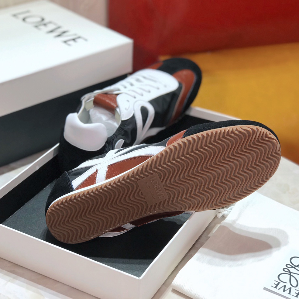 Loewe Ballet Runner In Nylon And Calfskin - FashionPlug