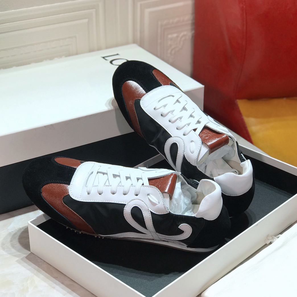 Loewe Ballet Runner In Nylon And Calfskin - FashionPlug