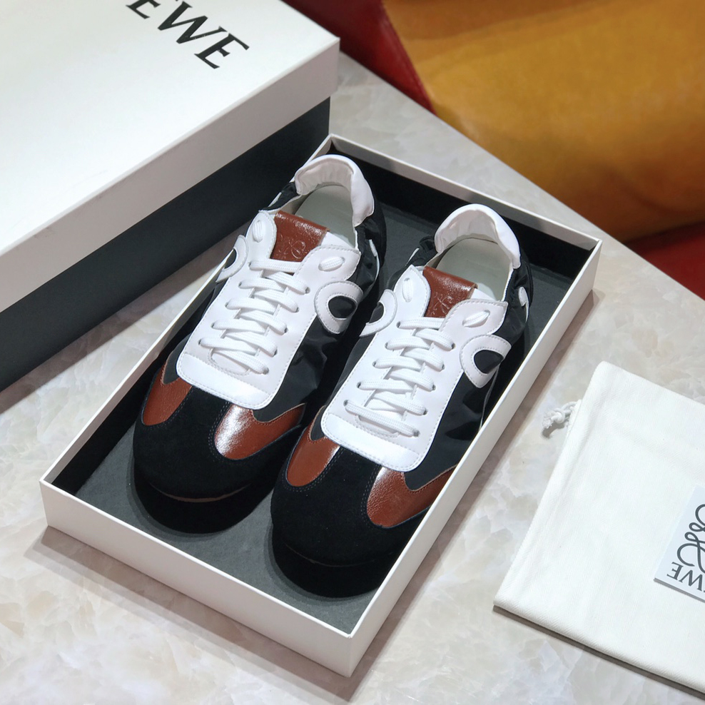 Loewe Ballet Runner In Nylon And Calfskin - FashionPlug