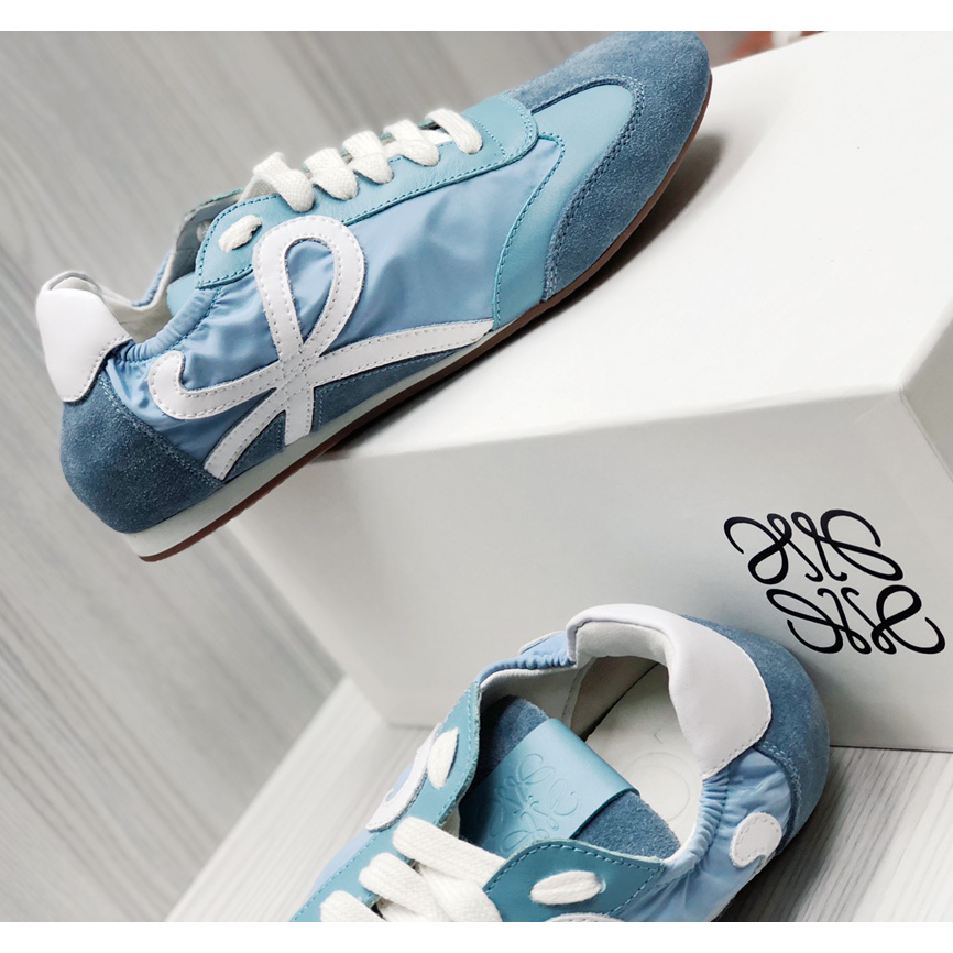 Loewe Ballet Runner In Nylon And Calfskin - FashionPlug