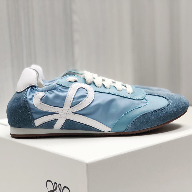 Loewe Ballet Runner In Nylon And Calfskin - FashionPlug