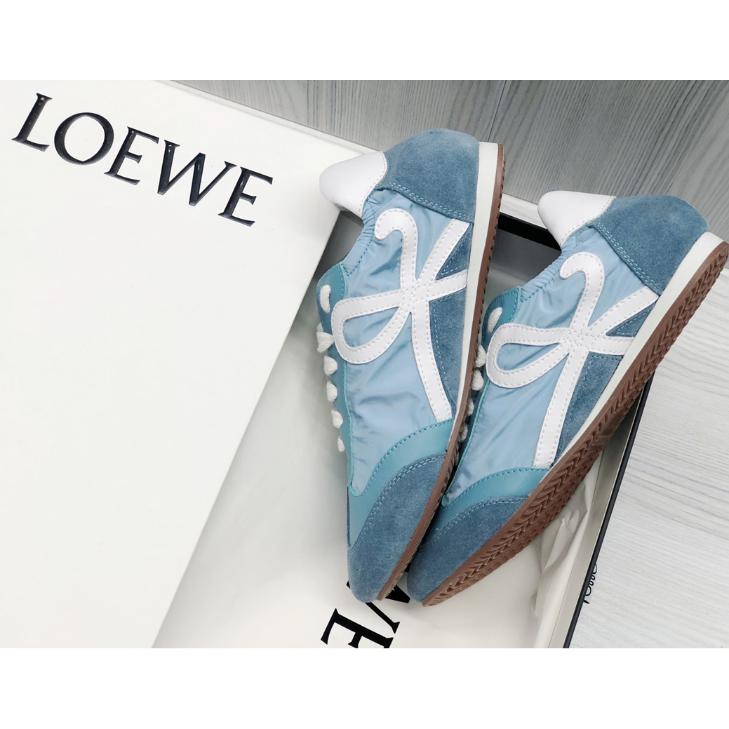 Loewe Ballet Runner In Nylon And Calfskin - FashionPlug