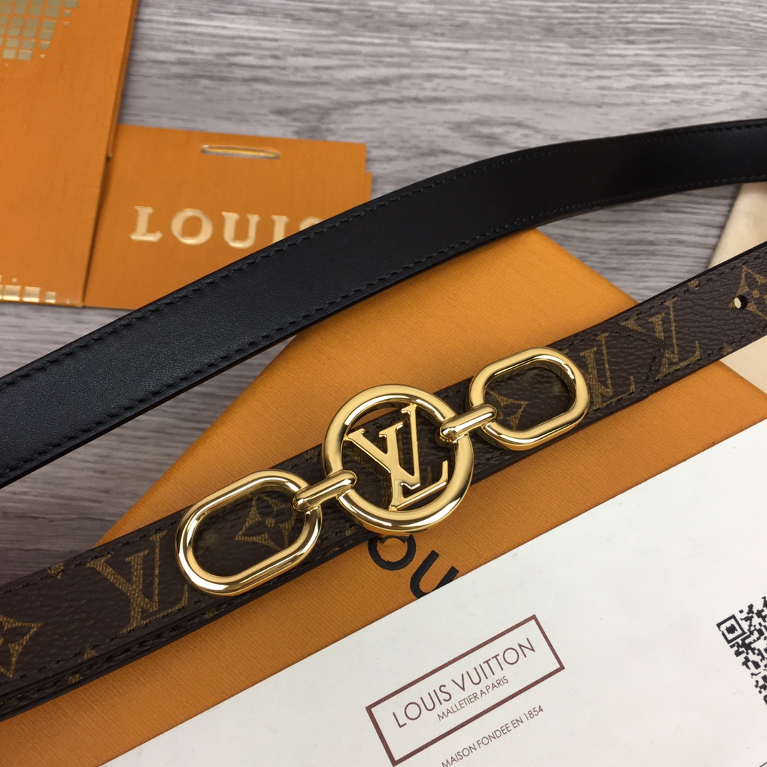 Louis Vuitton Squared LV 20mm Belt - FashionPlug