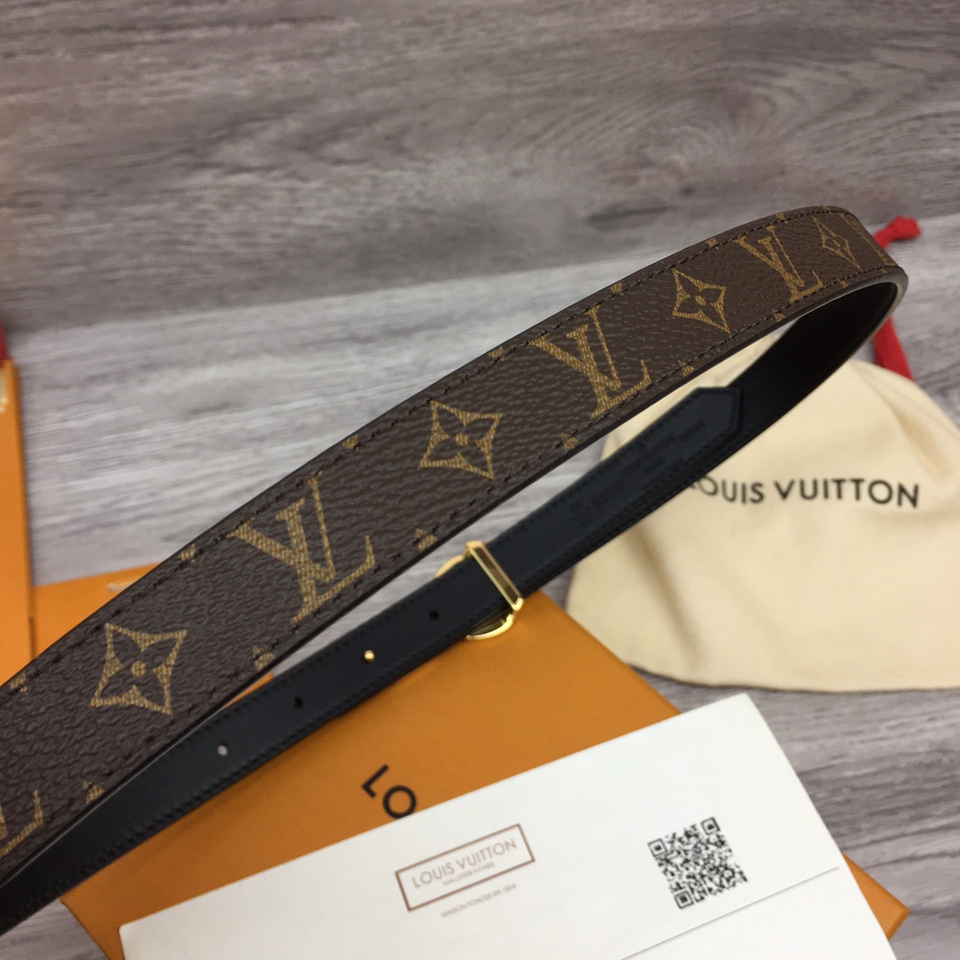 Louis Vuitton Squared LV 20mm Belt - FashionPlug