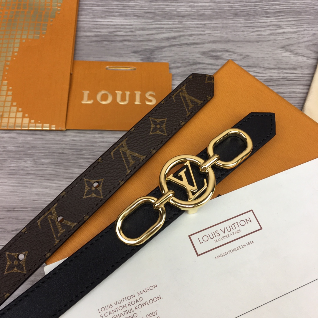 Louis Vuitton Squared LV 20mm Belt - FashionPlug
