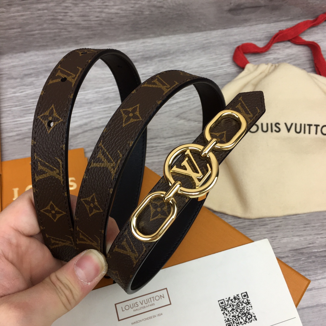 Louis Vuitton Squared LV 20mm Belt - FashionPlug