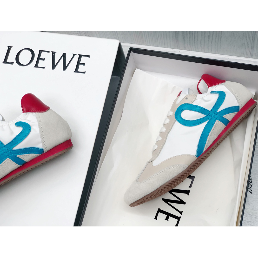 Loewe Ballet Runner In Nylon And Calfskin - FashionPlug