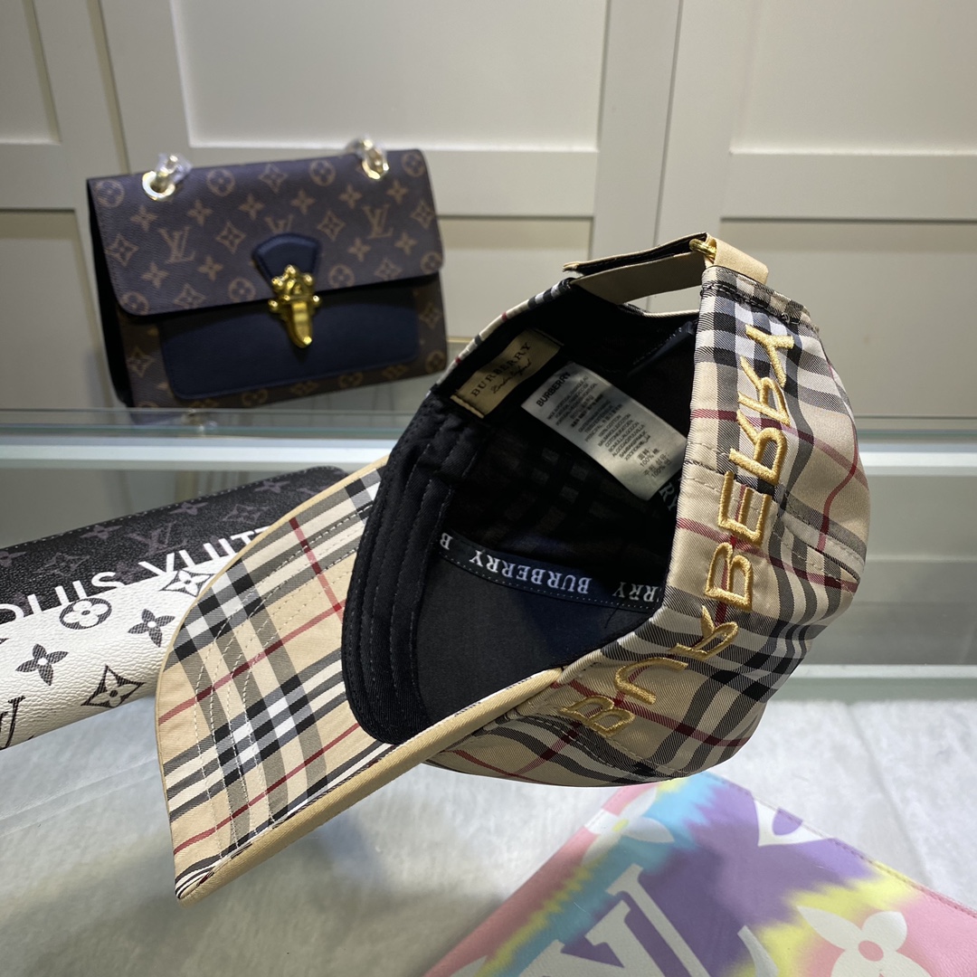 Burberry Monogram Motif Icon Stripe Baseball Cap - FashionPlug