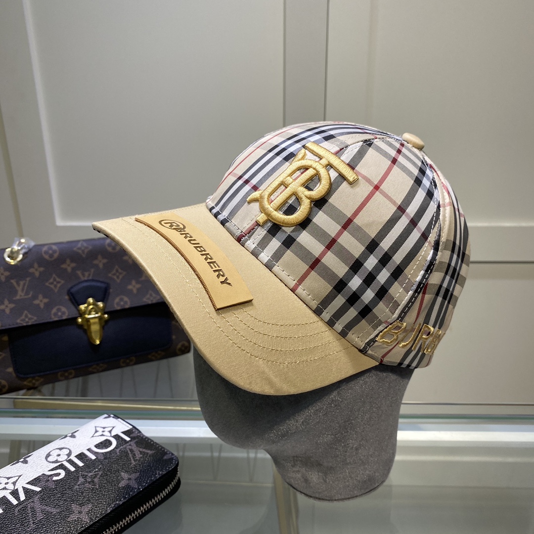 Burberry Monogram Motif Icon Stripe Baseball Cap - FashionPlug
