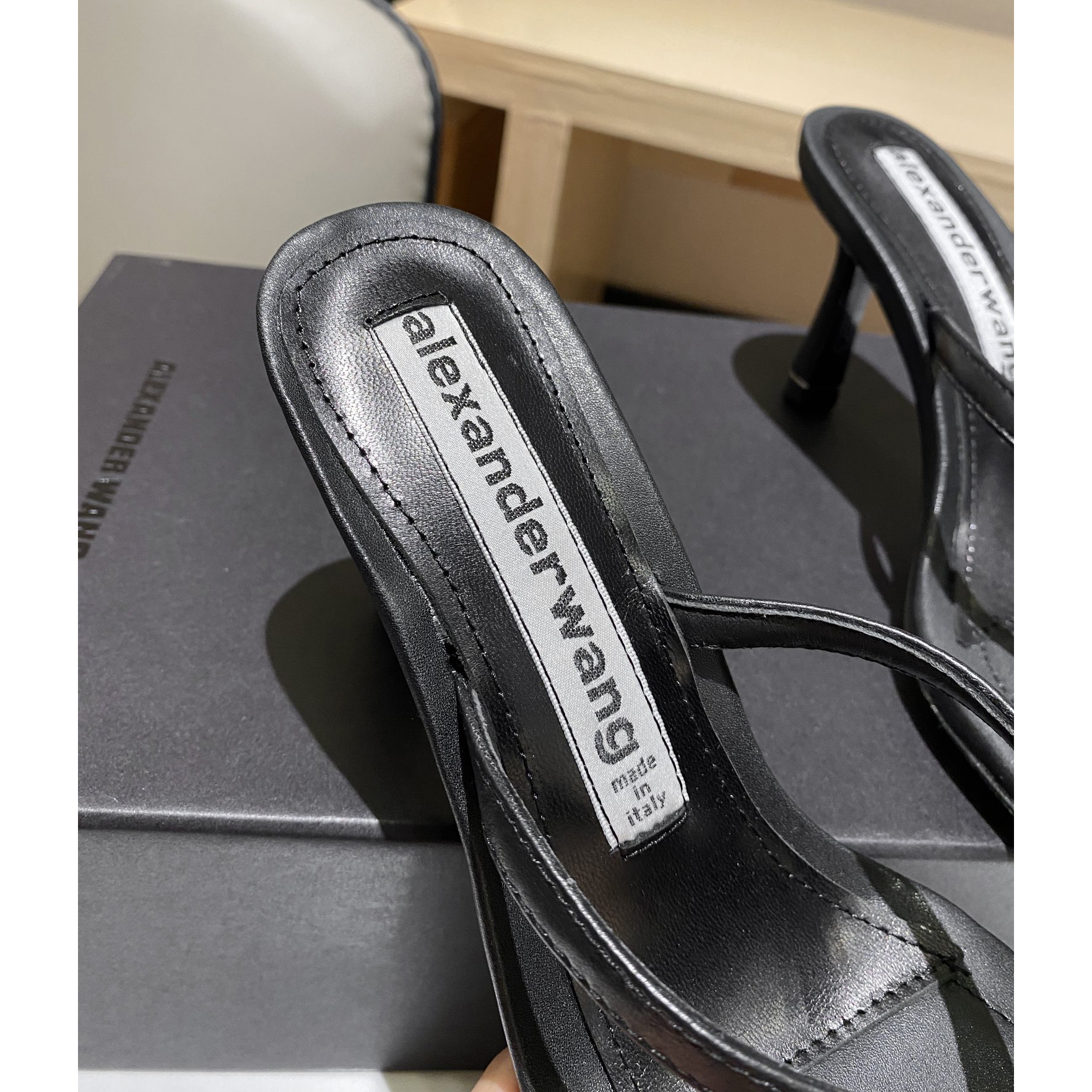 Alexander Wang Clip Toe High-Heeled Sandals - FashionPlug