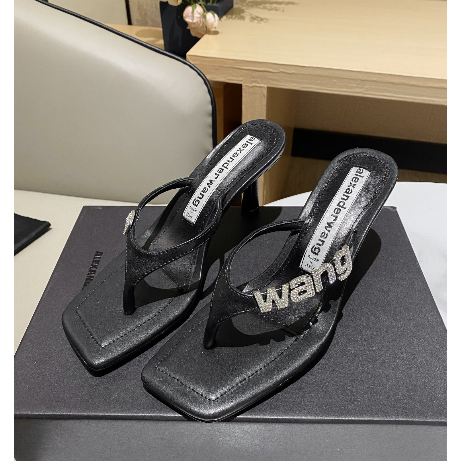 Alexander Wang Clip Toe High-Heeled Sandals - FashionPlug