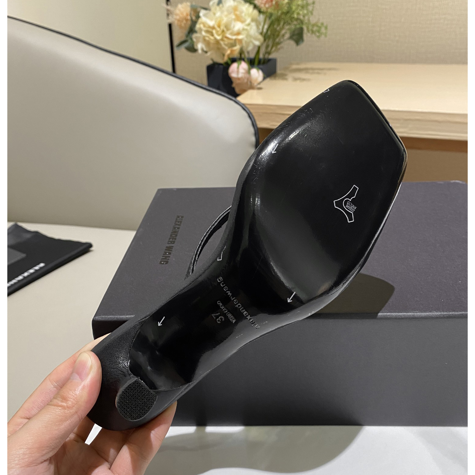 Alexander Wang Clip Toe High-Heeled Sandals - FashionPlug