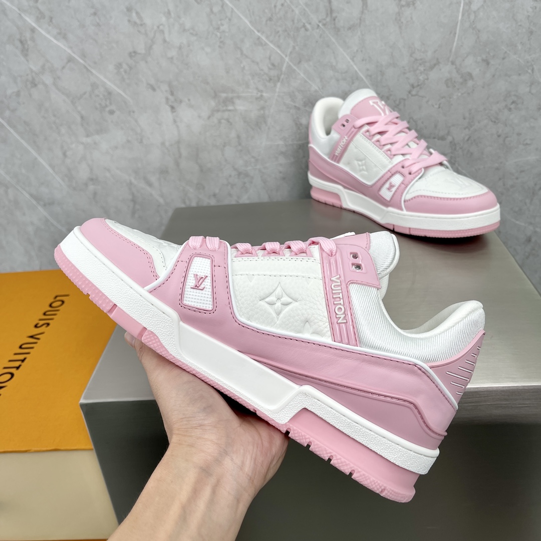 Louis Vuitton LV  Trainer Sneaker(Upon UK Size) - FashionPlug