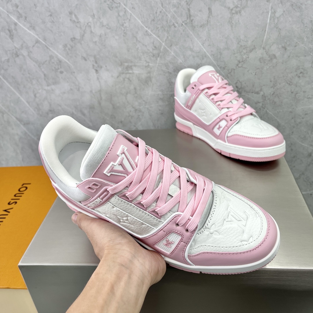 Louis Vuitton LV  Trainer Sneaker(Upon UK Size) - FashionPlug