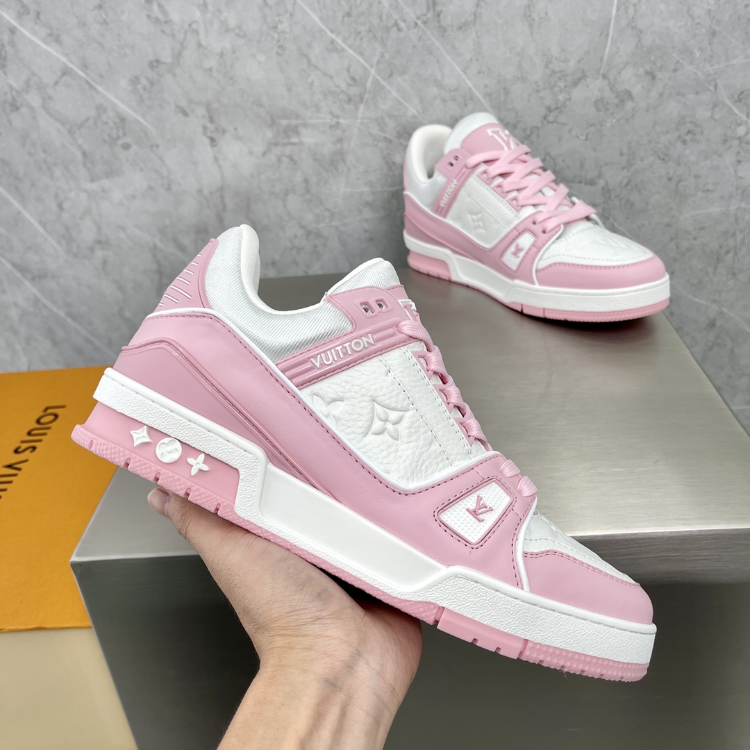 Louis Vuitton LV  Trainer Sneaker(Upon UK Size) - FashionPlug