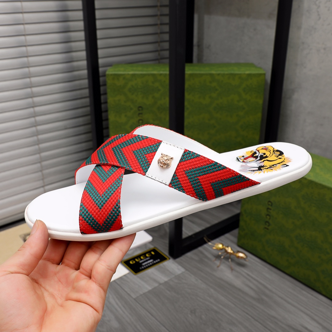 Gucci Web Slide Sandal - FashionPlug