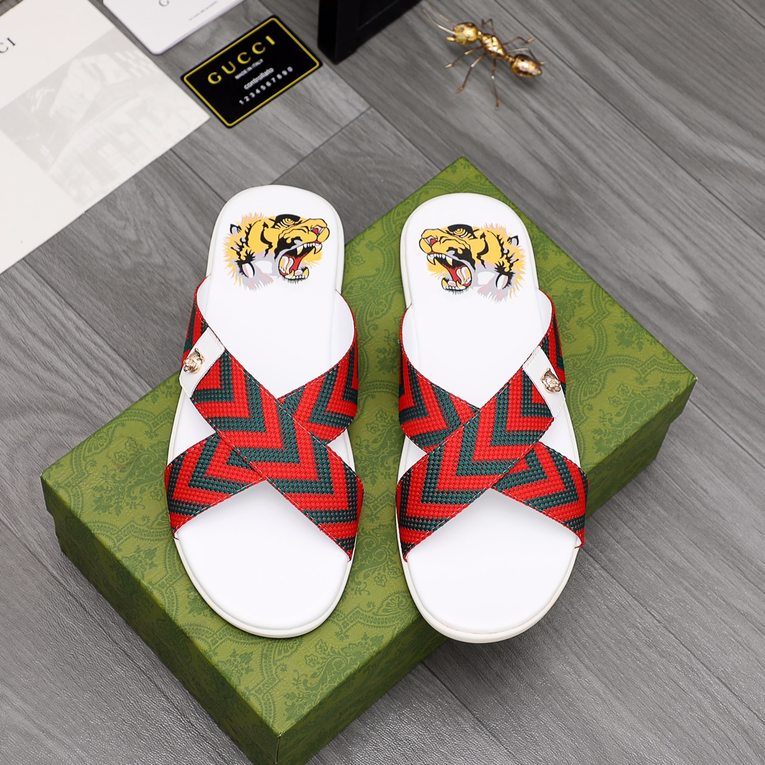 Gucci Web Slide Sandal - FashionPlug