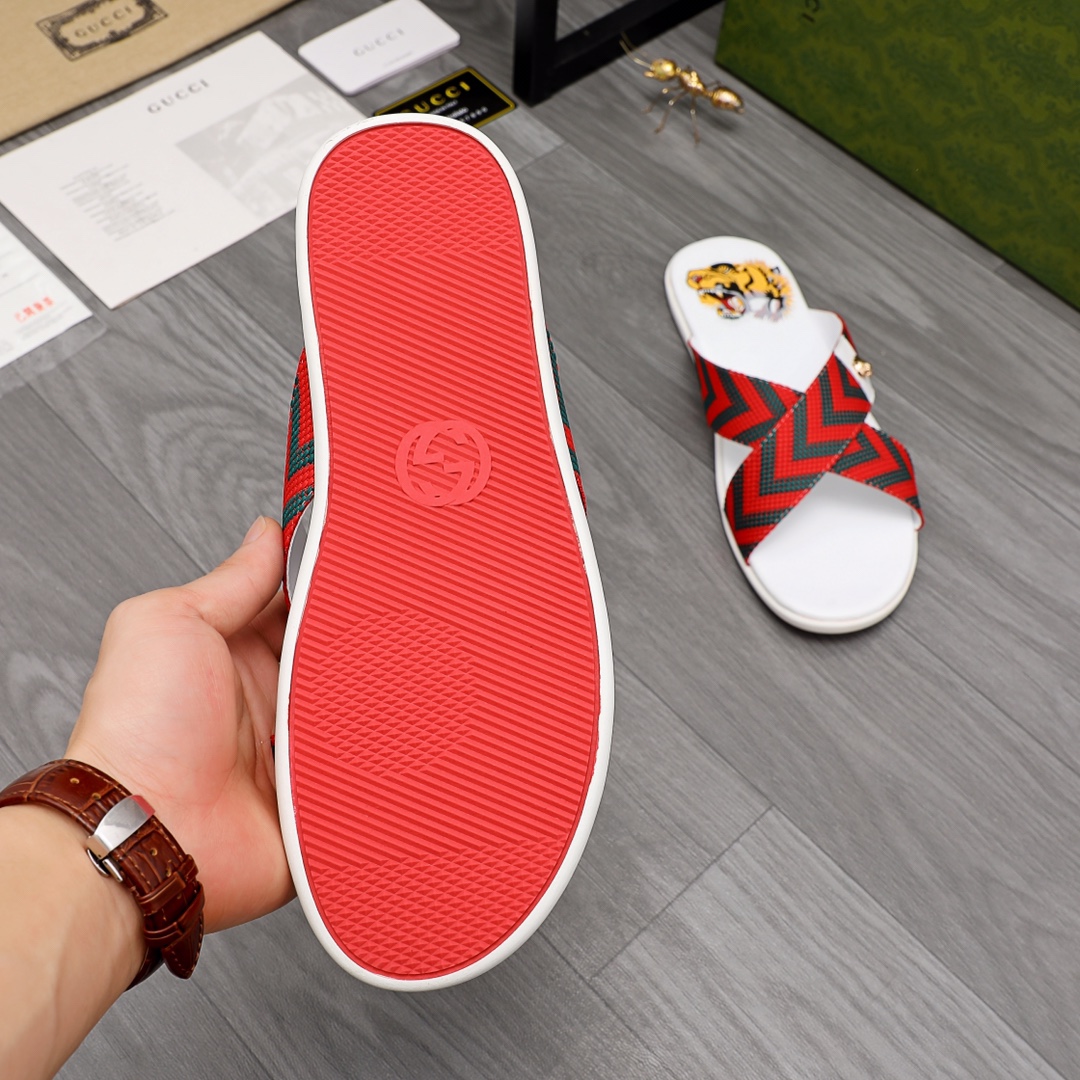 Gucci Web Slide Sandal - FashionPlug