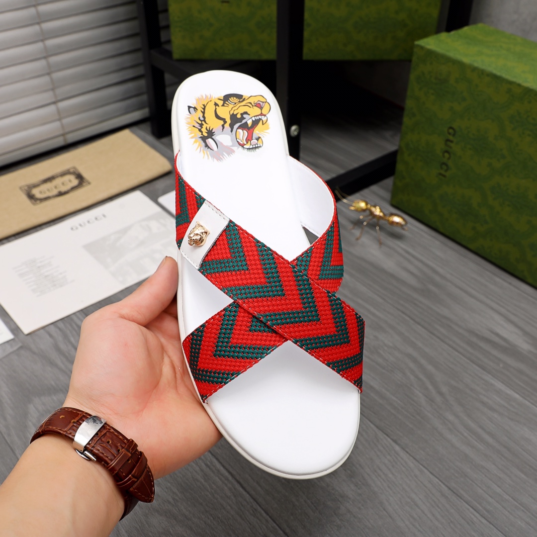 Gucci Web Slide Sandal - FashionPlug