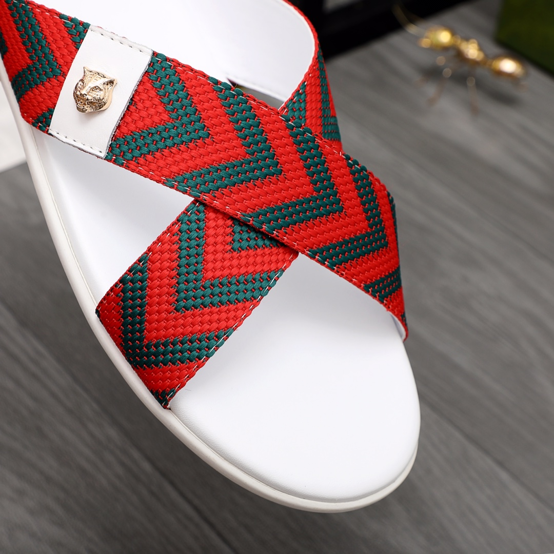 Gucci Web Slide Sandal - FashionPlug