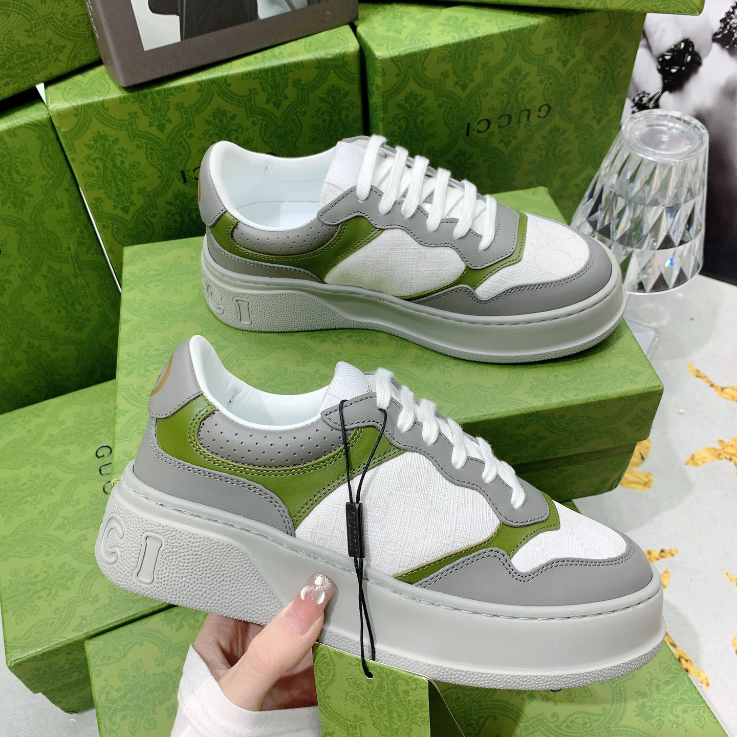 Gucci GG Chunky B Series Men's &Women's Sneakers - FashionPlug