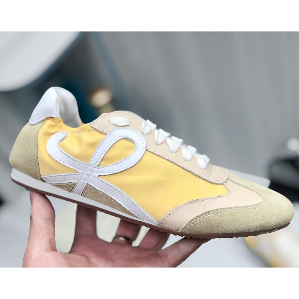 Loewe Ballet Runner In Nylon And Calfskin - FashionPlug