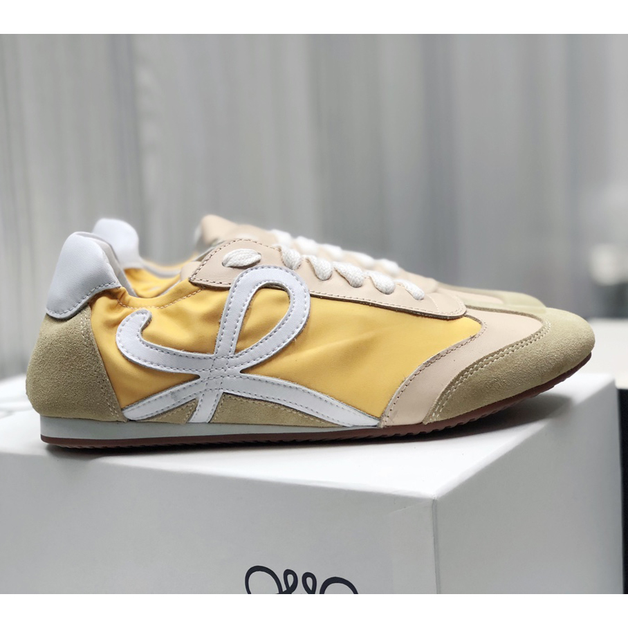 Loewe Ballet Runner In Nylon And Calfskin - FashionPlug