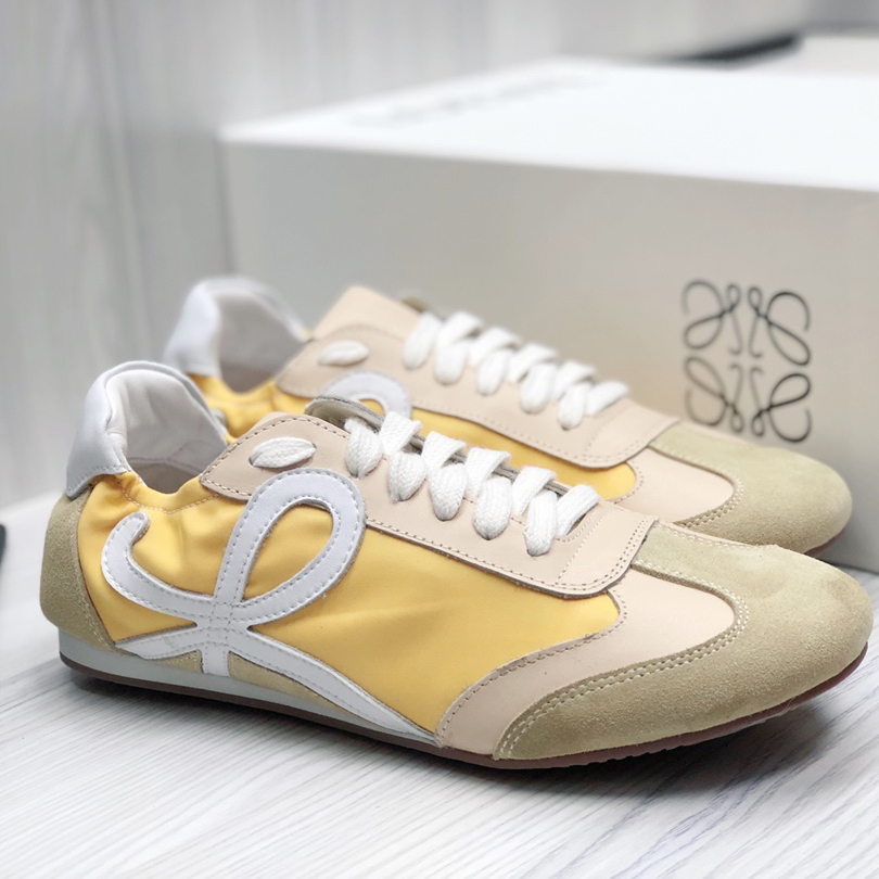 Loewe Ballet Runner In Nylon And Calfskin - FashionPlug