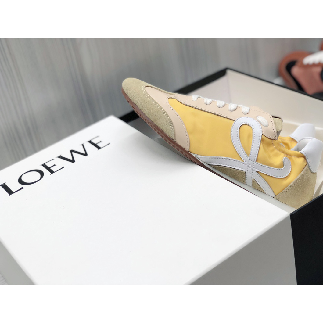 Loewe Ballet Runner In Nylon And Calfskin - FashionPlug