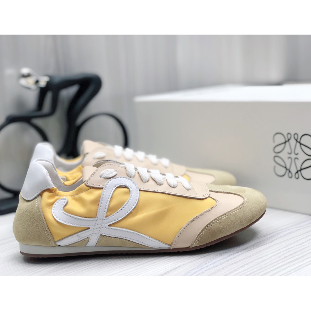 Loewe Ballet Runner In Nylon And Calfskin - FashionPlug