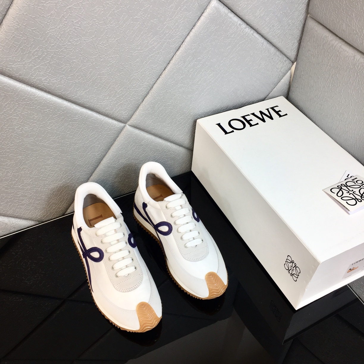 Loewe Flow Runner In Calfskin - FashionPlug