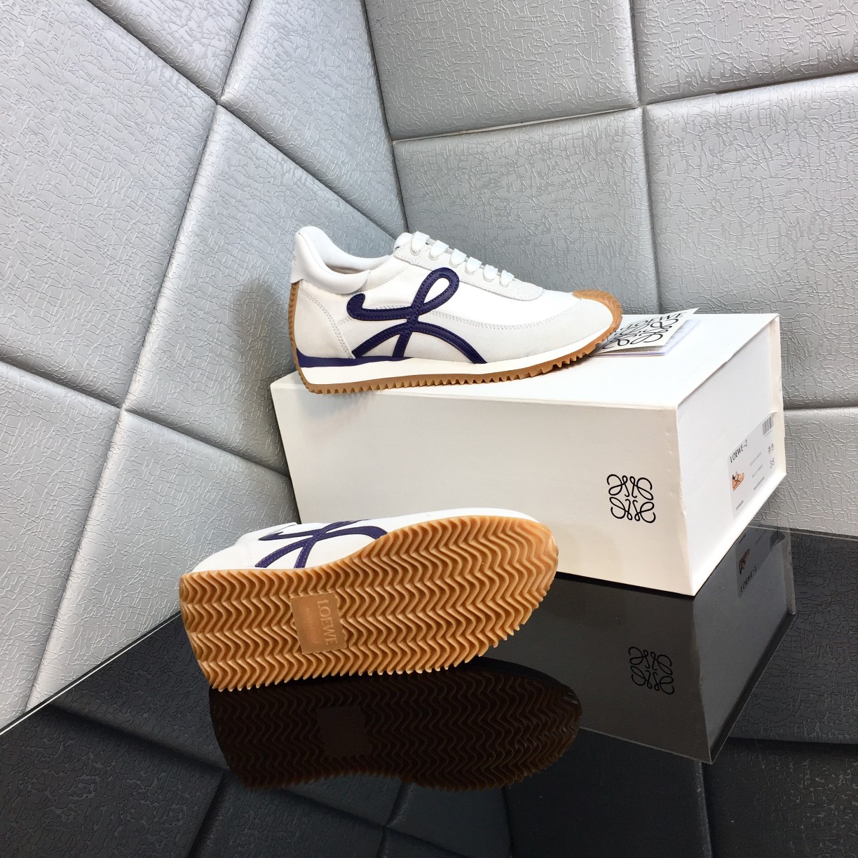 Loewe Flow Runner In Calfskin - FashionPlug