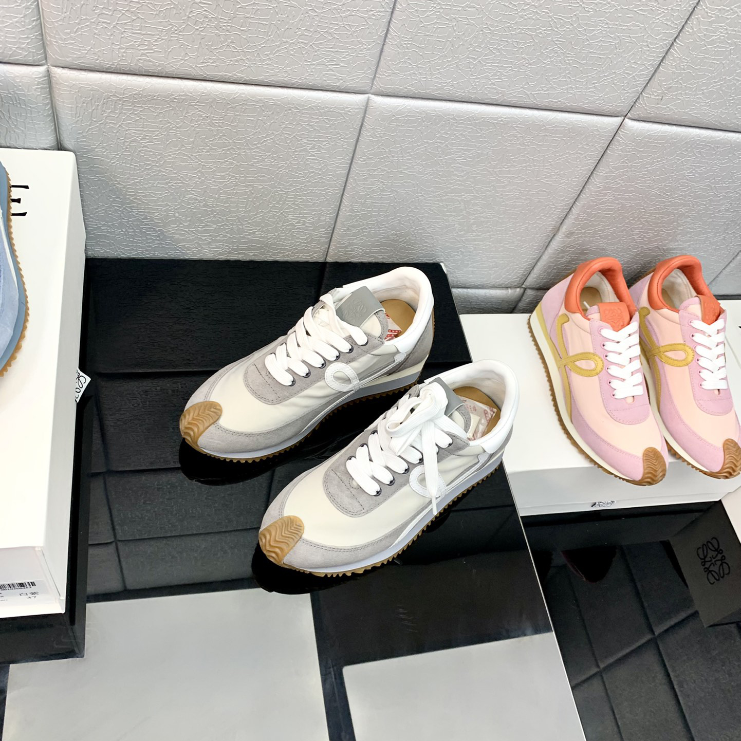 Loewe Flow Runner In Technical Mesh And Suede - FashionPlug