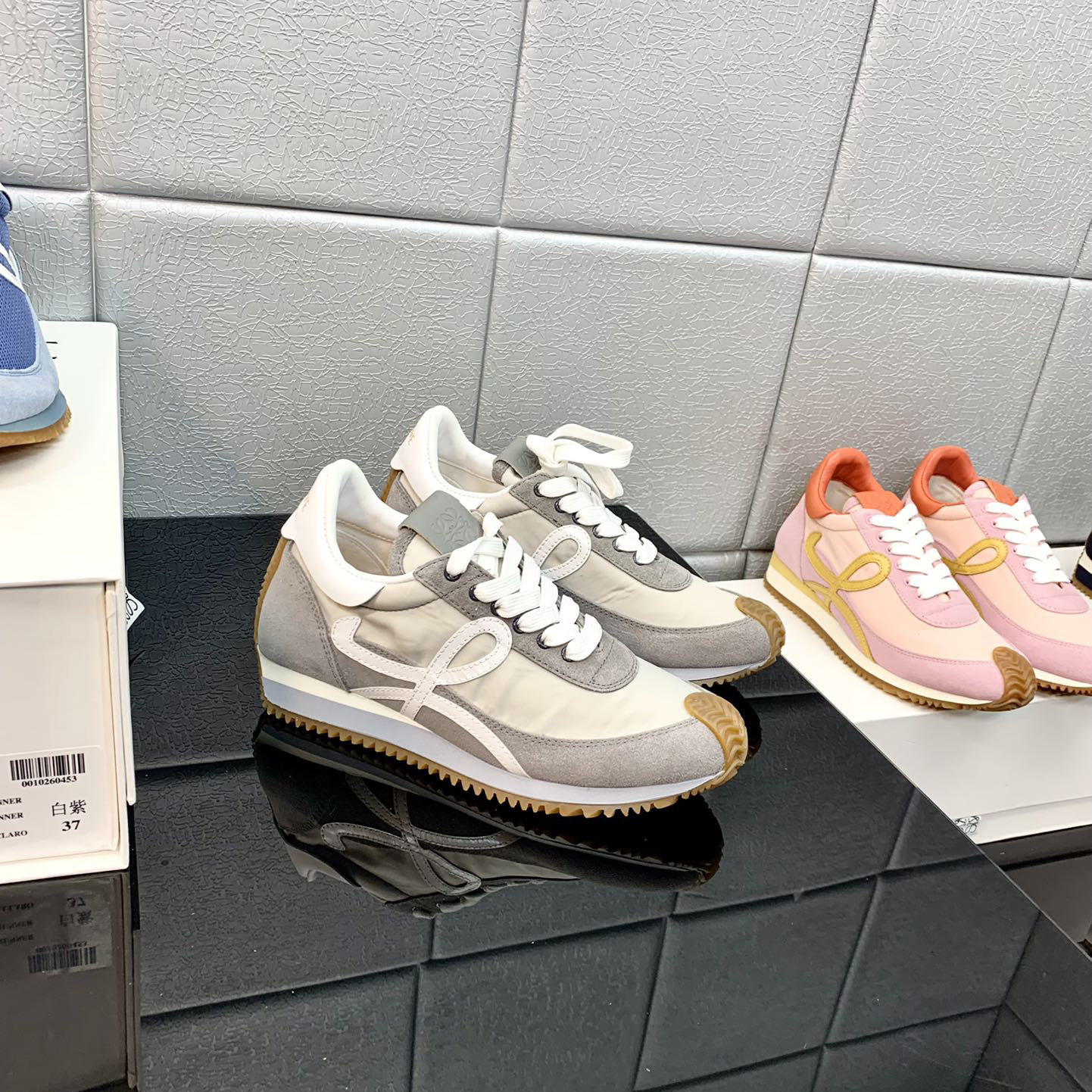 Loewe Flow Runner In Technical Mesh And Suede - FashionPlug