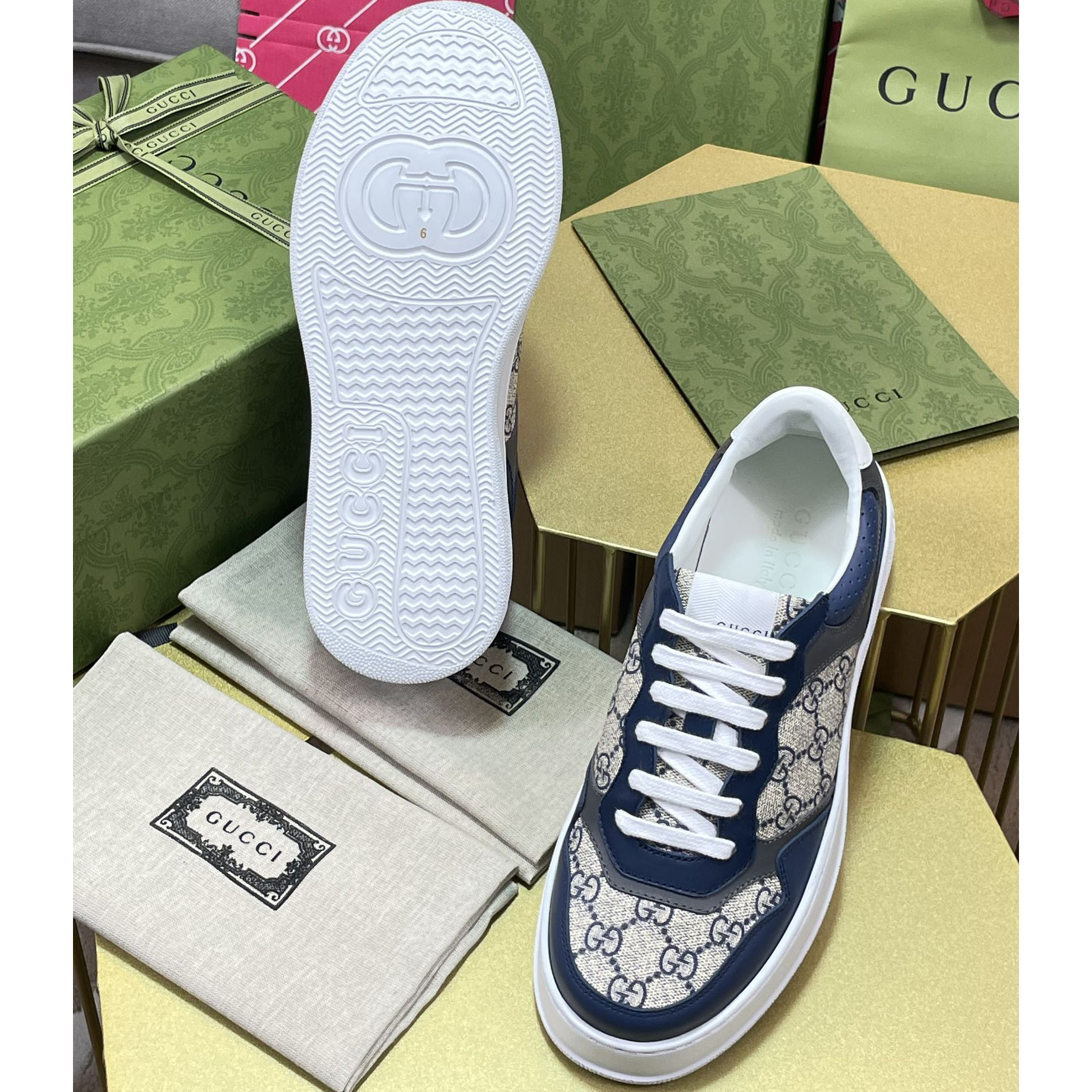 Gucci GG Sneaker(Upon UK size) - FashionPlug
