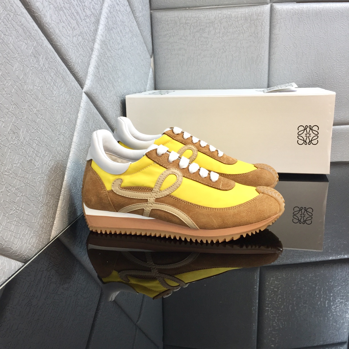 Loewe Flow Runner In Calfskin - FashionPlug