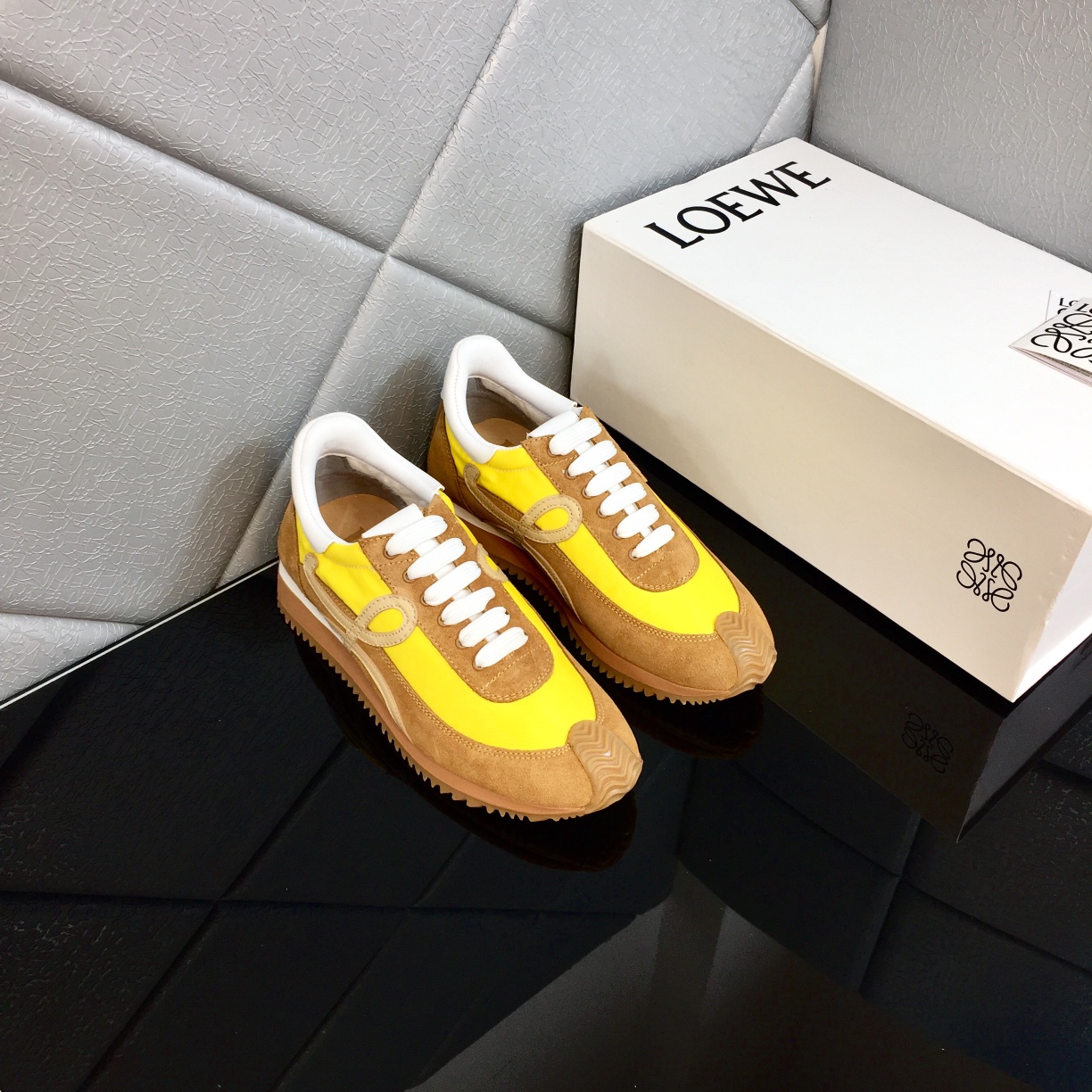 Loewe Flow Runner In Calfskin - FashionPlug