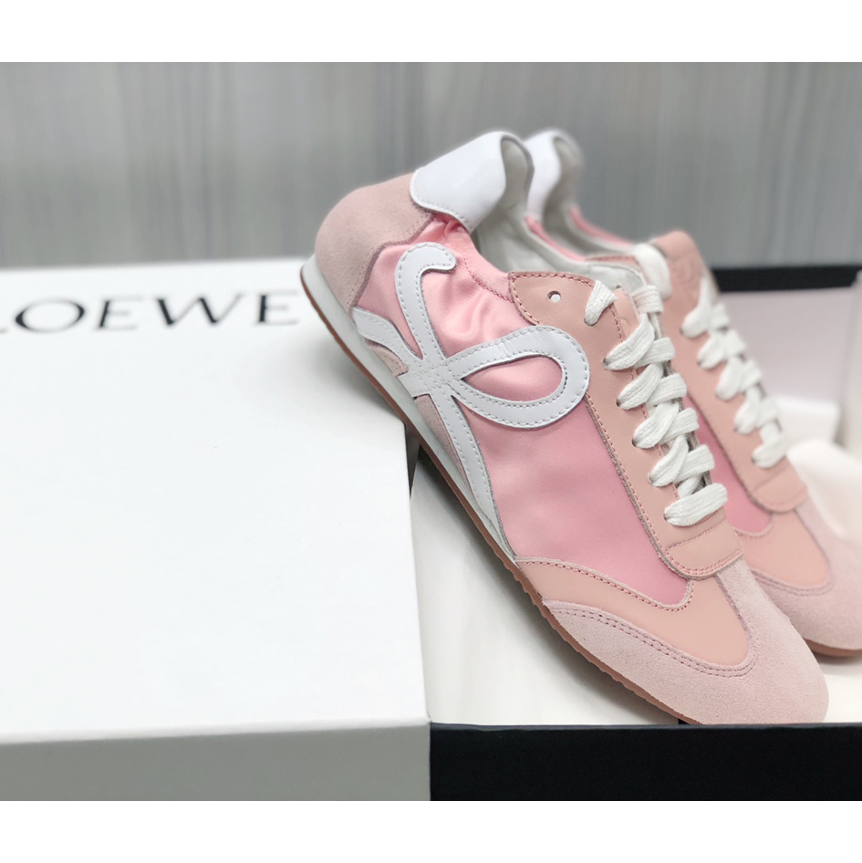 Loewe Ballet Runner In Nylon And Calfskin - FashionPlug