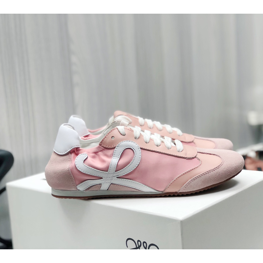 Loewe Ballet Runner In Nylon And Calfskin - FashionPlug
