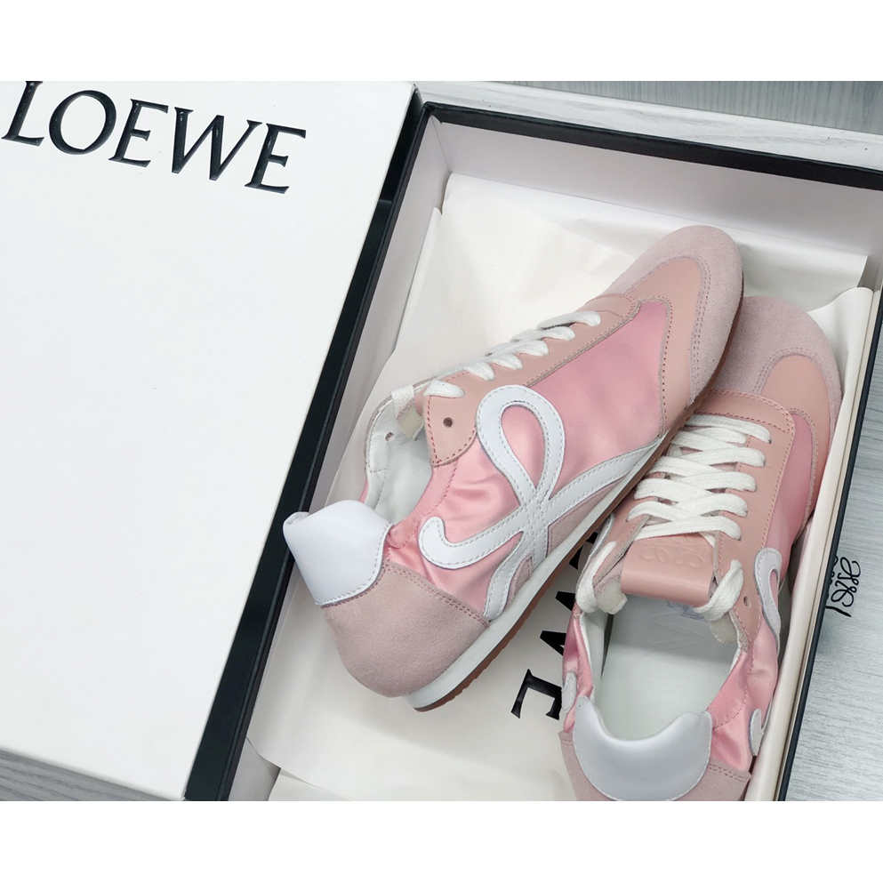 Loewe Ballet Runner In Nylon And Calfskin - FashionPlug