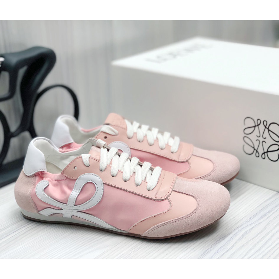 Loewe Ballet Runner In Nylon And Calfskin - FashionPlug
