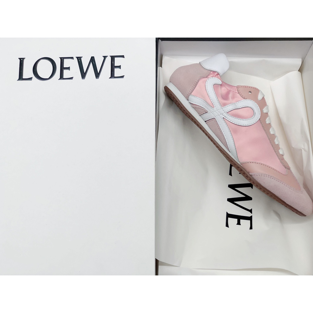 Loewe Ballet Runner In Nylon And Calfskin - FashionPlug