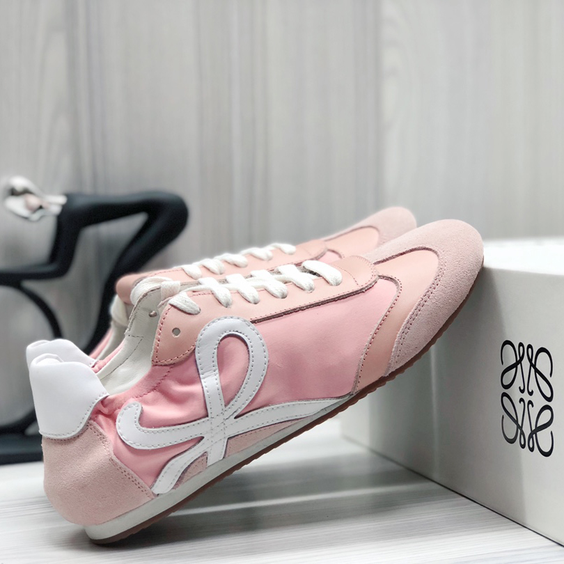 Loewe Ballet Runner In Nylon And Calfskin - FashionPlug