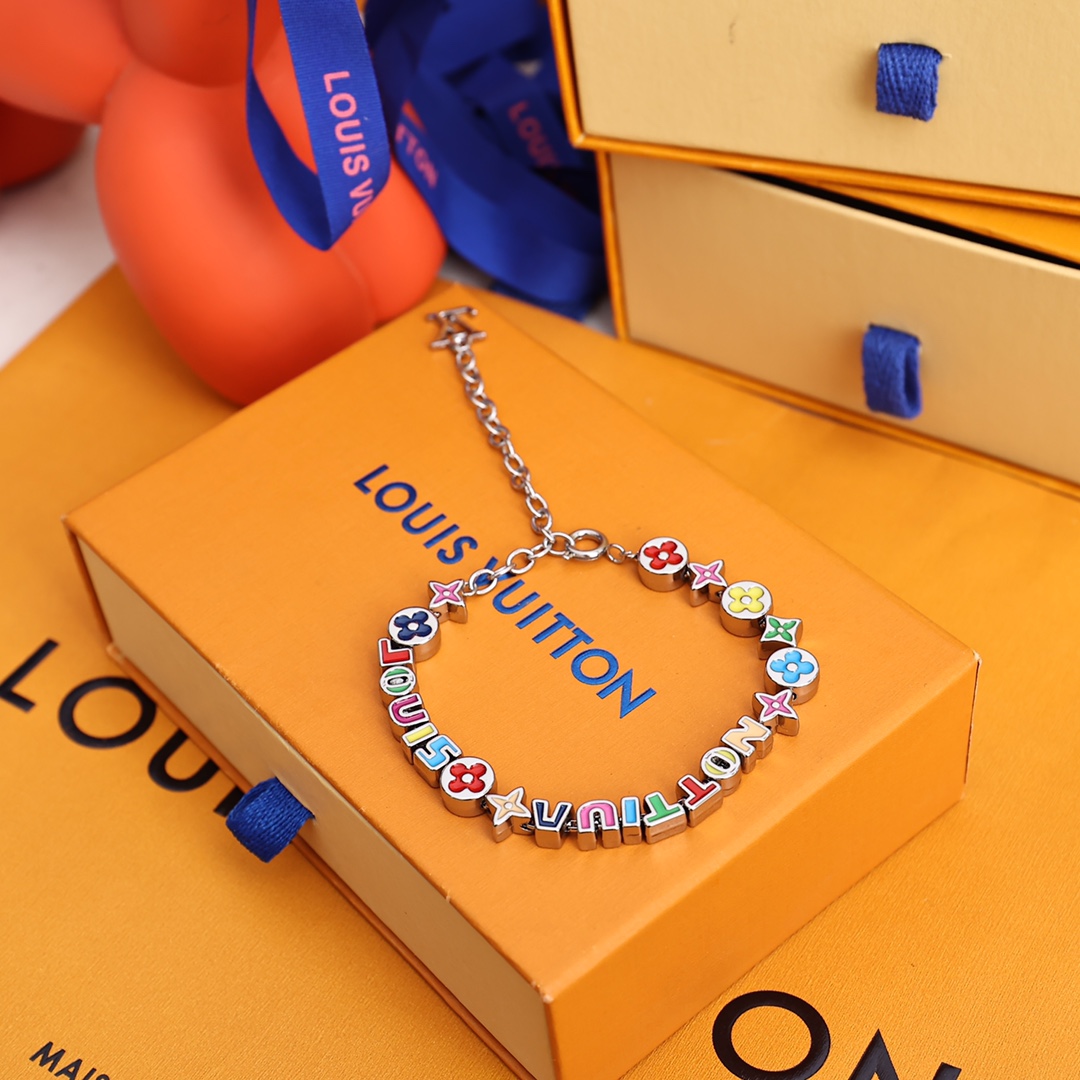 Louis Vuitton MP3282 Monogram Party Bracelet - FashionPlug