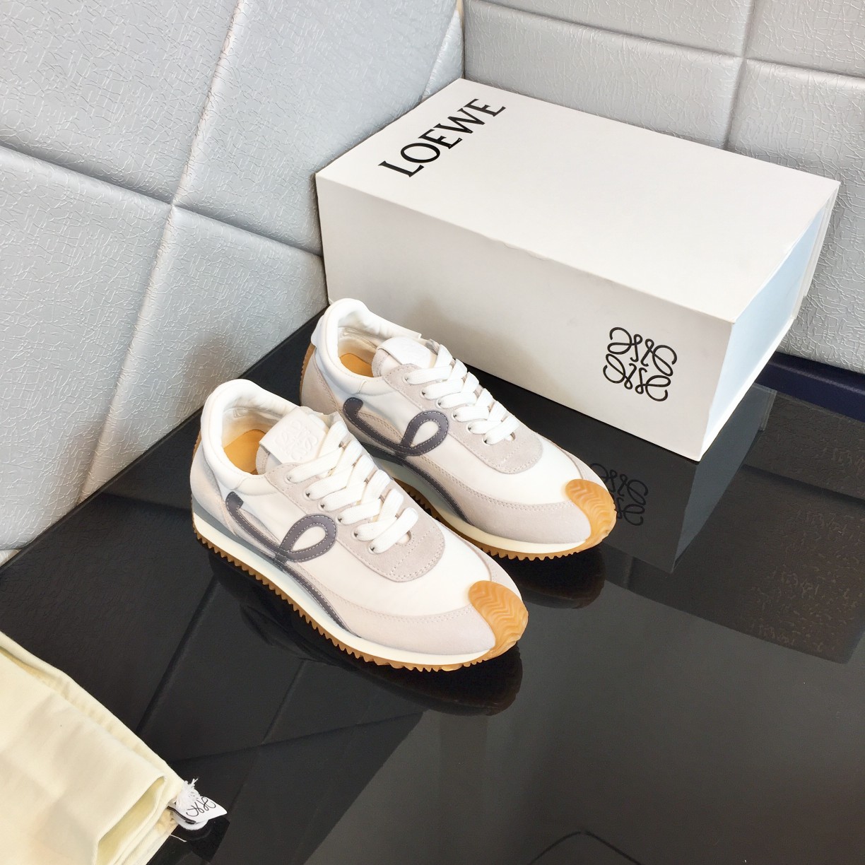 Loewe Flow Runner In Calfskin - FashionPlug